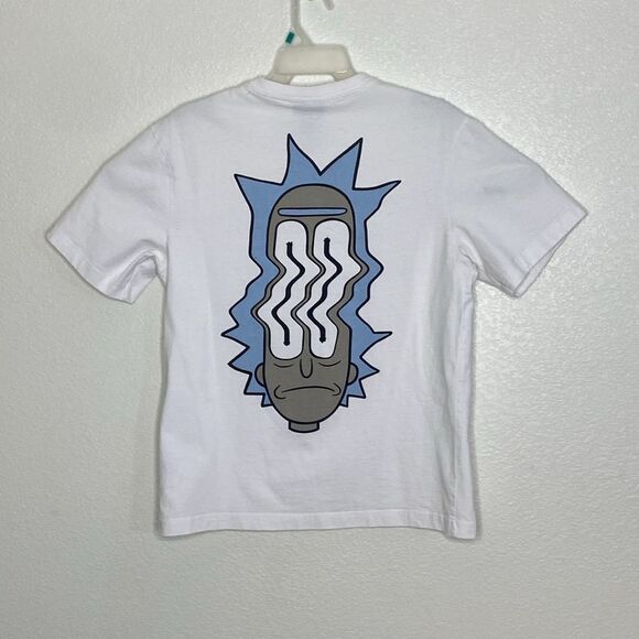 H&M Cartoon Network Men’s Rick & Morty White T Shirt Size XS - Picture 4 of 4